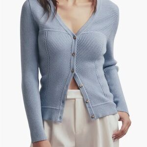 Favorite Daughter The Lena Bustier Rib Cardigan